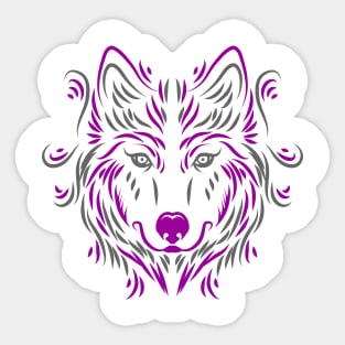 Wolf art Sticker